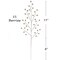 Pearl White Holly Berry Christmas Stem Picks, Set of 24 Decorative 17-Inch Picks for Floral Arrangements, Wreaths, and Centerpieces - 2024 Christmas Collection, Floral Home by Artificial Flowers